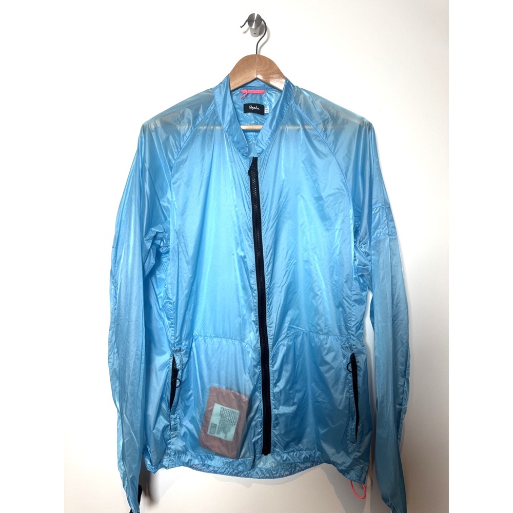 Rapha Men's Lightweight Pack Cycling Biking Zip Up Jacket Blue‎ Sz XXL NWOT!